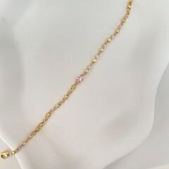 Xuping Pembe Zirkon Taşlı Bileklik