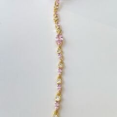 Xuping Pembe Zirkon Taşlı Bileklik