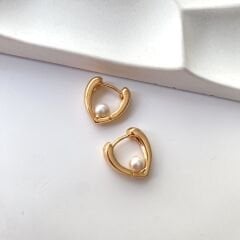 Xuping Gold İnci Küpe