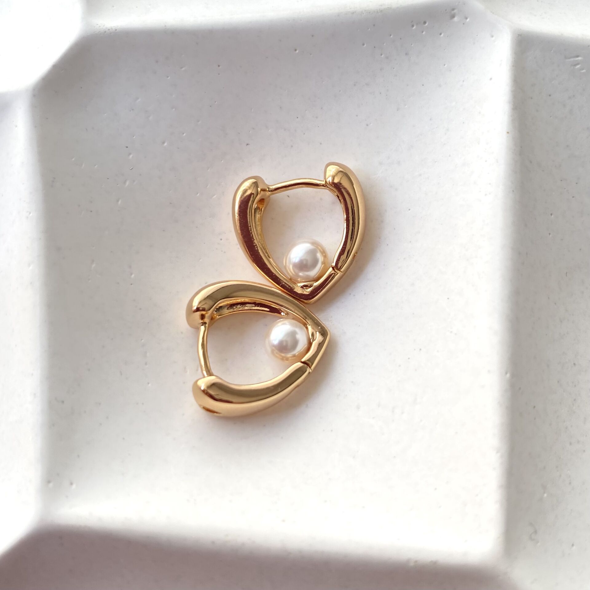 Xuping Gold İnci Küpe