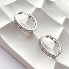 Silver Halka Küpe